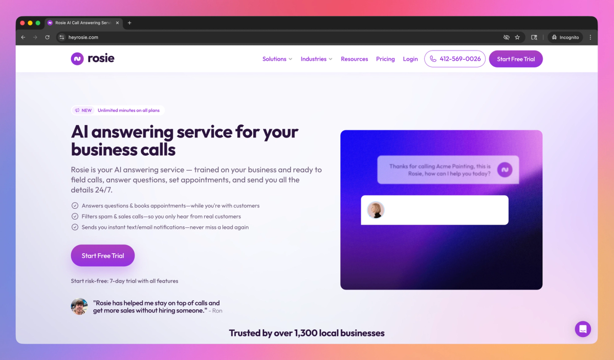 Rosie AI screenshot #1