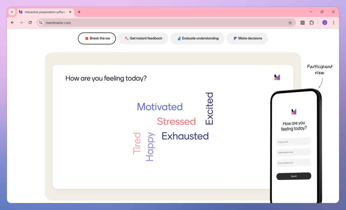 Mentimeter screenshot #3