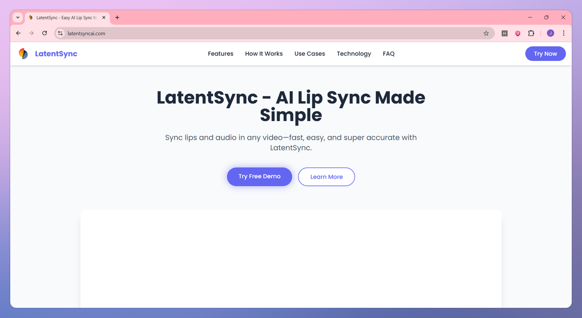LatentSync screenshot #1