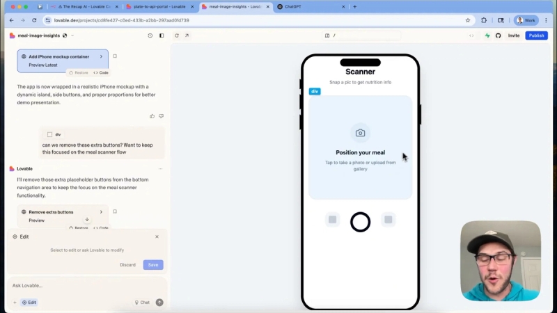 Refining the Cal AI cloned app