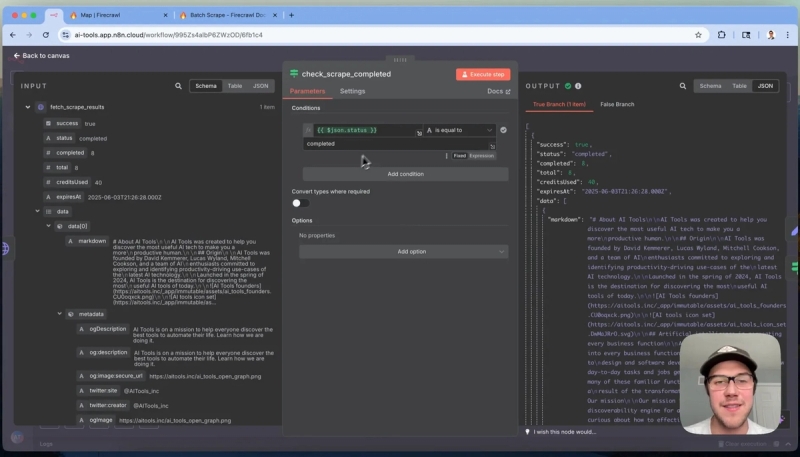 Check scrape operation status