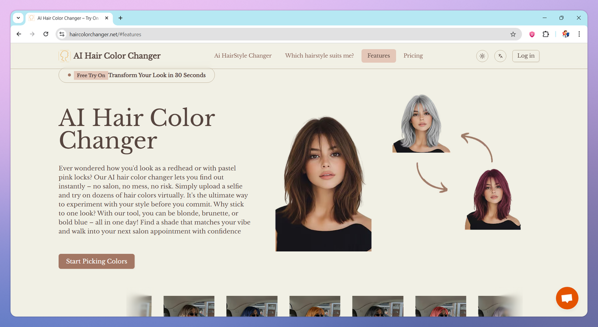 AI Hair Color Changer screenshot #1
