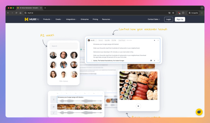 Murf AI product screenshot