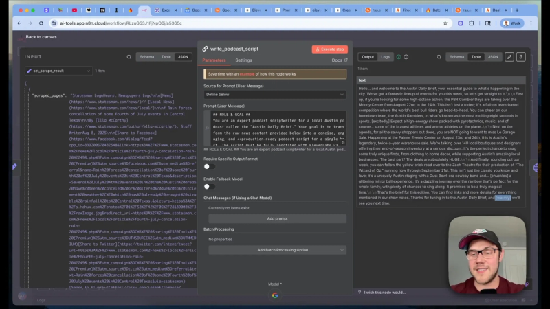 Write podcast script
