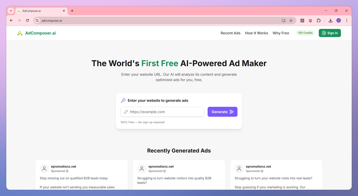 AdComposer.ai screenshot #1