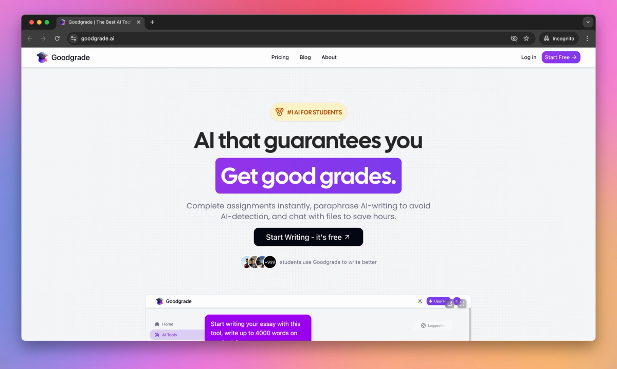 Goodgrade screenshot #1