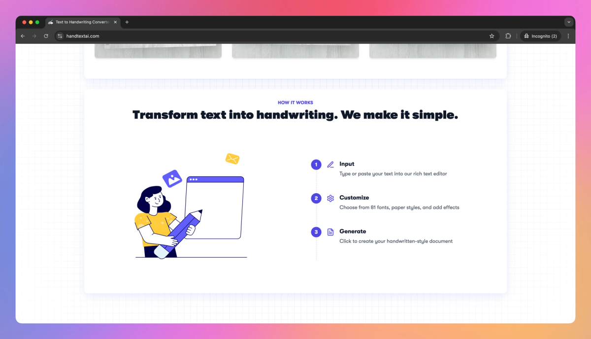 Handtext AI screenshot #2
