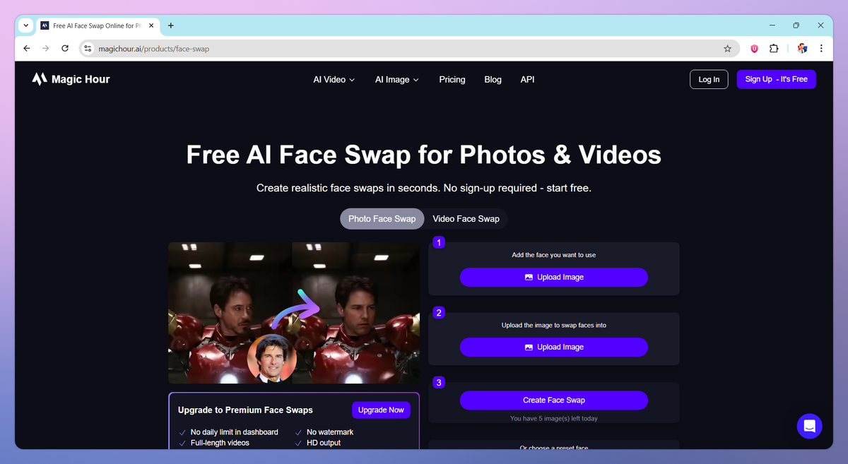 Magic Hour Face Swap screenshot #1