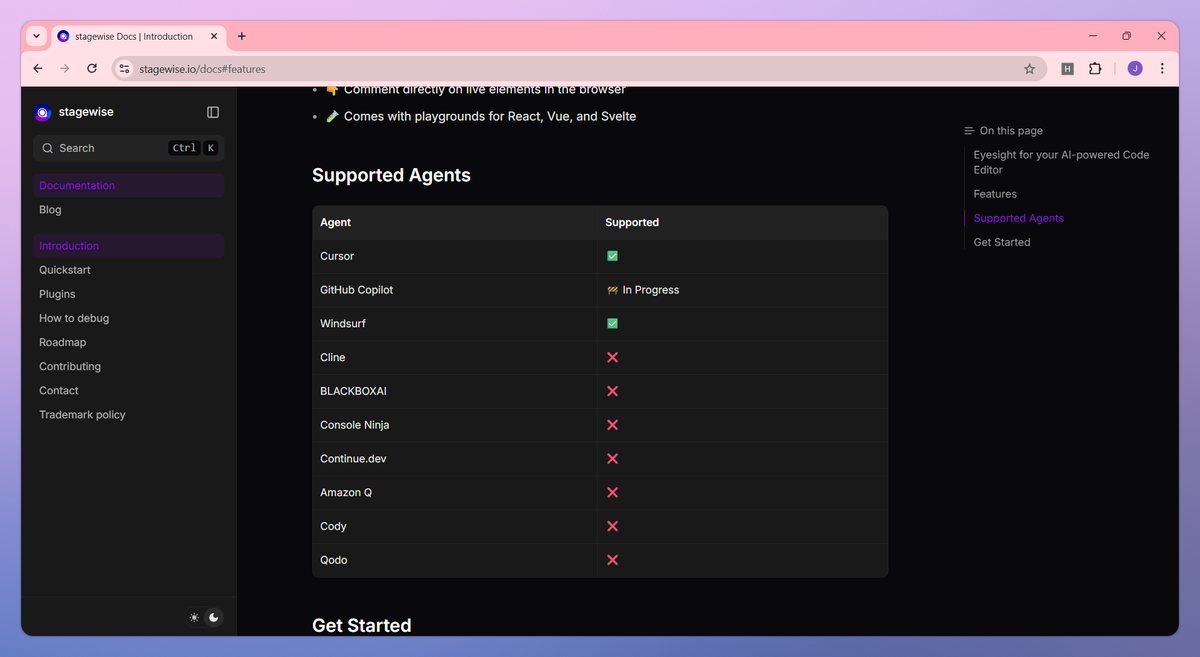 stagewise screenshot #3