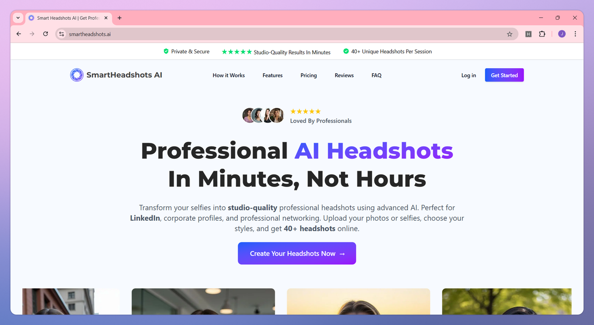 Smart Headshots AI screenshot #1
