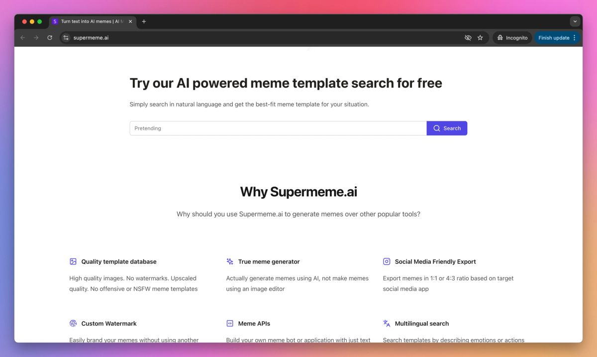 Supermeme.ai screenshot #2