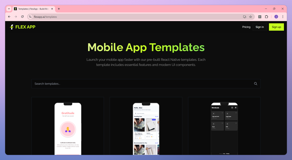 Flex App screenshot #2