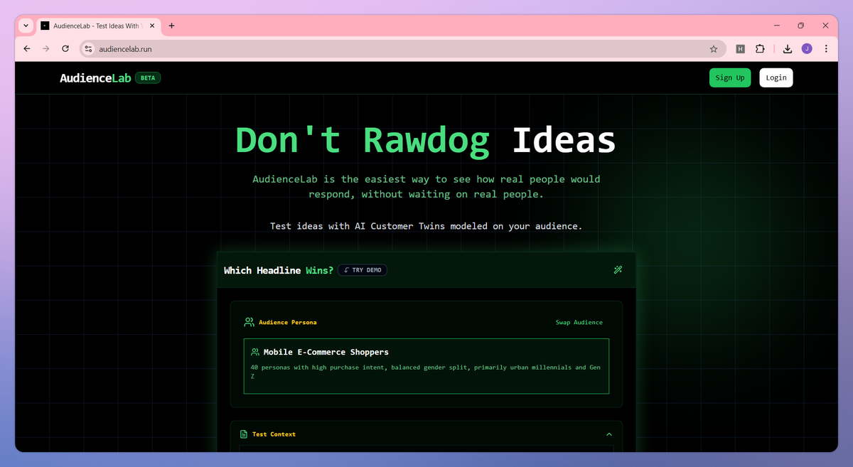 AudienceLab screenshot #1