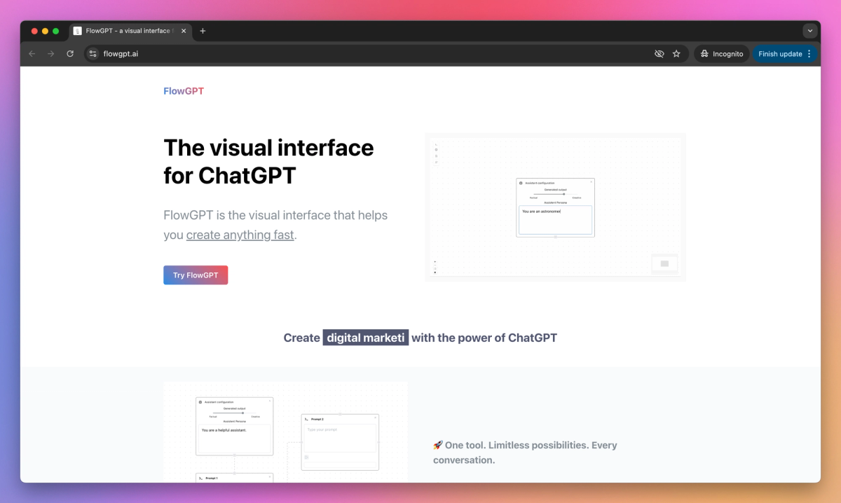 FlowGPT screenshot #1