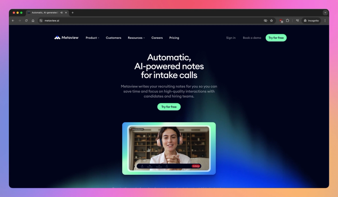 Metaview AI Features, Pricing, and Alternatives | AI Tools