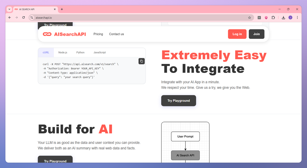 AI Search API screenshot #3