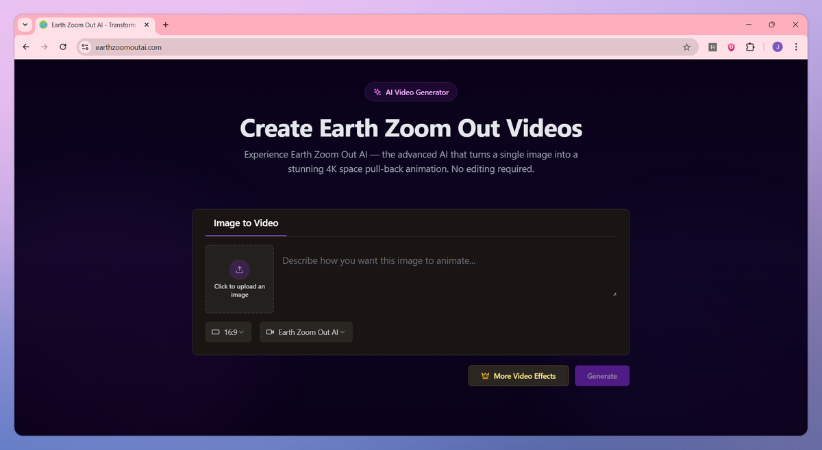 Earth Zoom Out AI screenshot #2