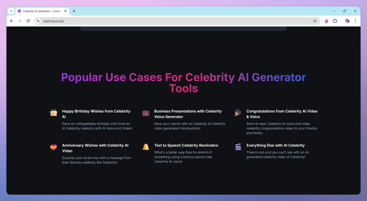 CelebrityAI screenshot #3