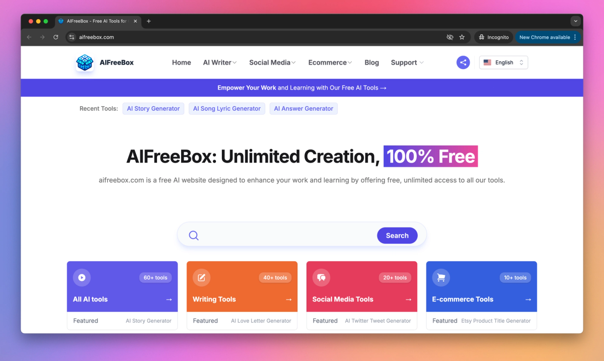 AIFreeBox screenshot #1