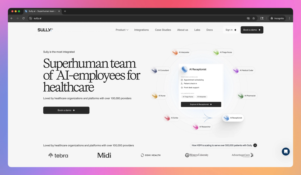 Sully.ai screenshot #1