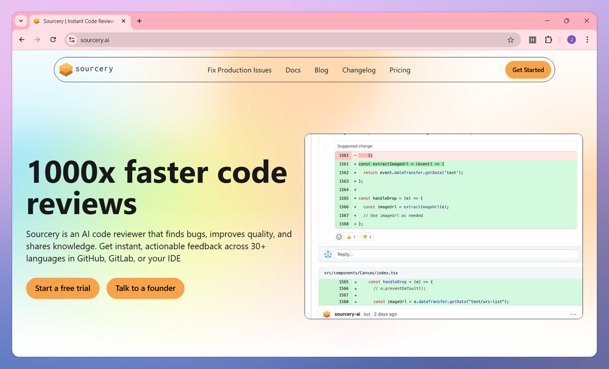 Sourcery screenshot #1