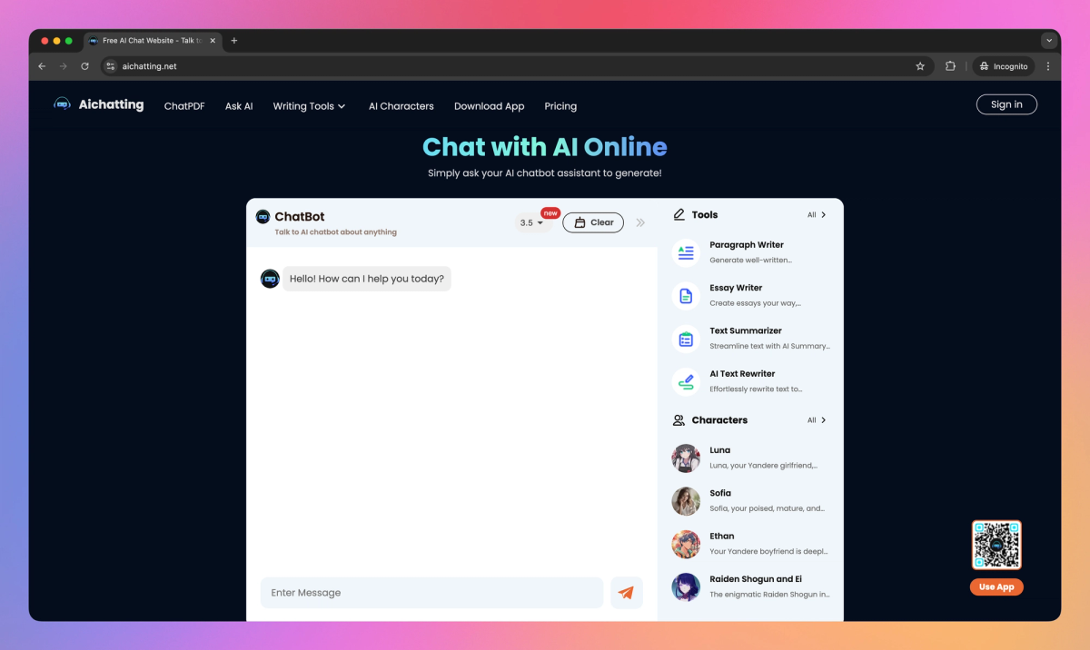 AI Chatting screenshot #1