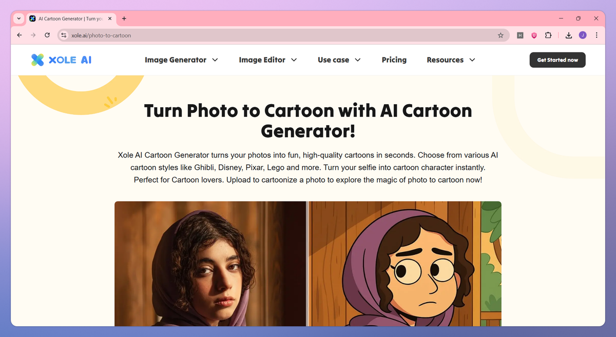 Xole AI Cartoon Generator screenshot #1