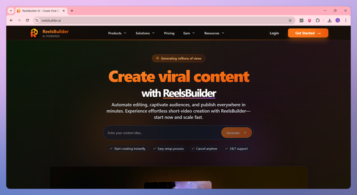 ReelsBuilder AI screenshot #1