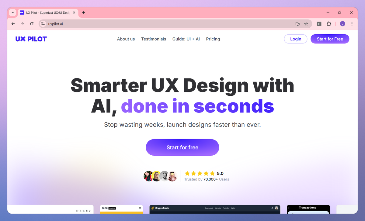 UX Pilot screenshot #1
