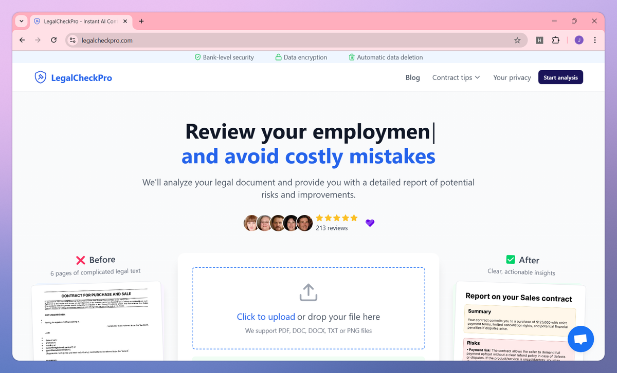 LegalCheckPro screenshot #1