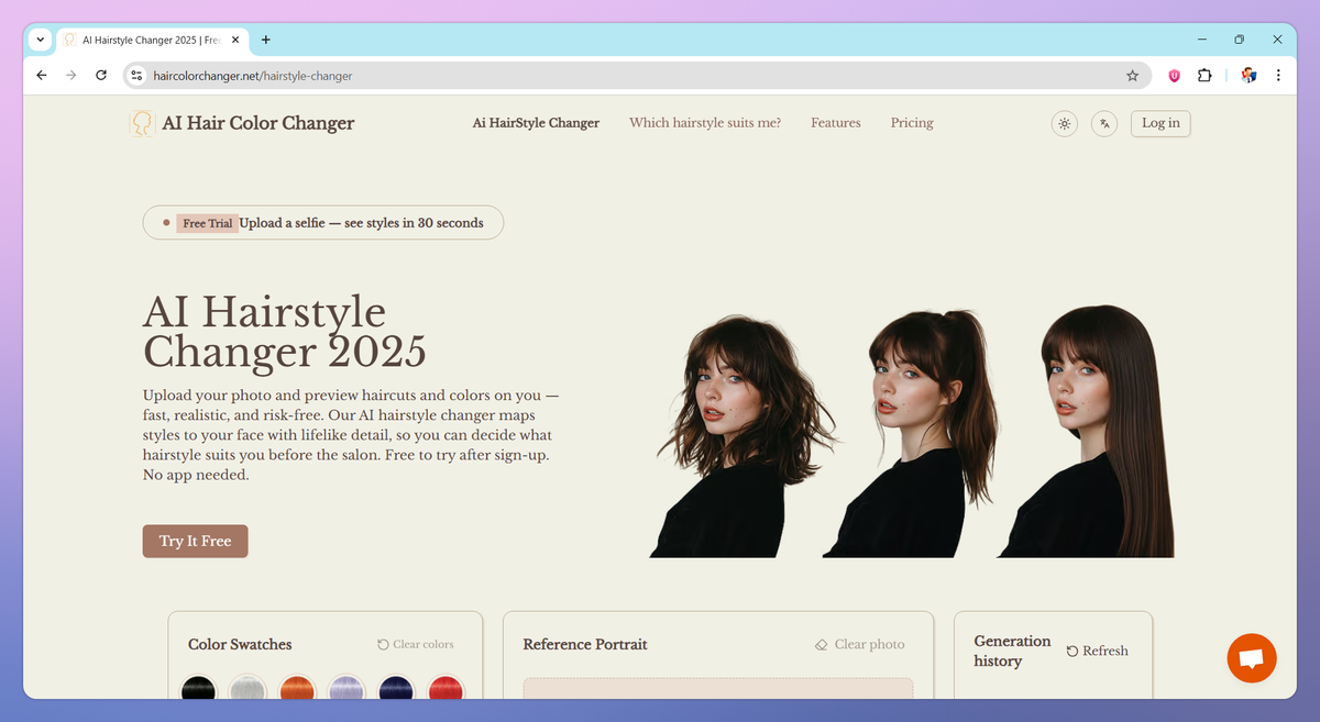 AI Hair Color Changer screenshot #2