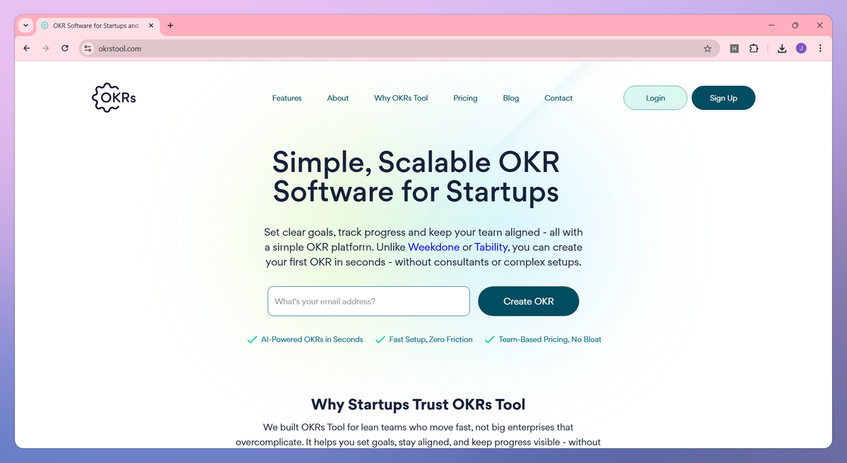 OKRs Tool screenshot #1