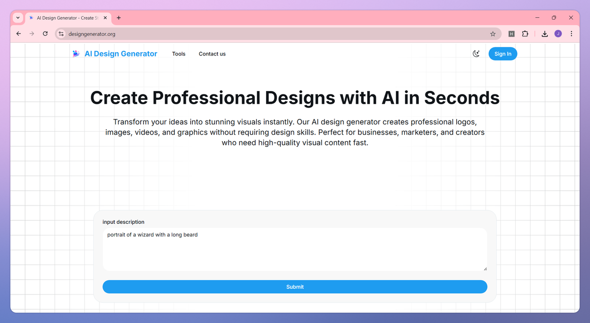AI Design Generator screenshot #1