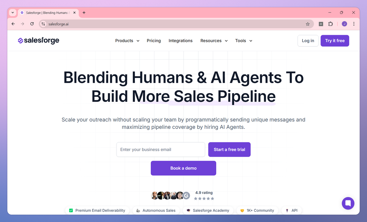 Salesforge screenshot #1