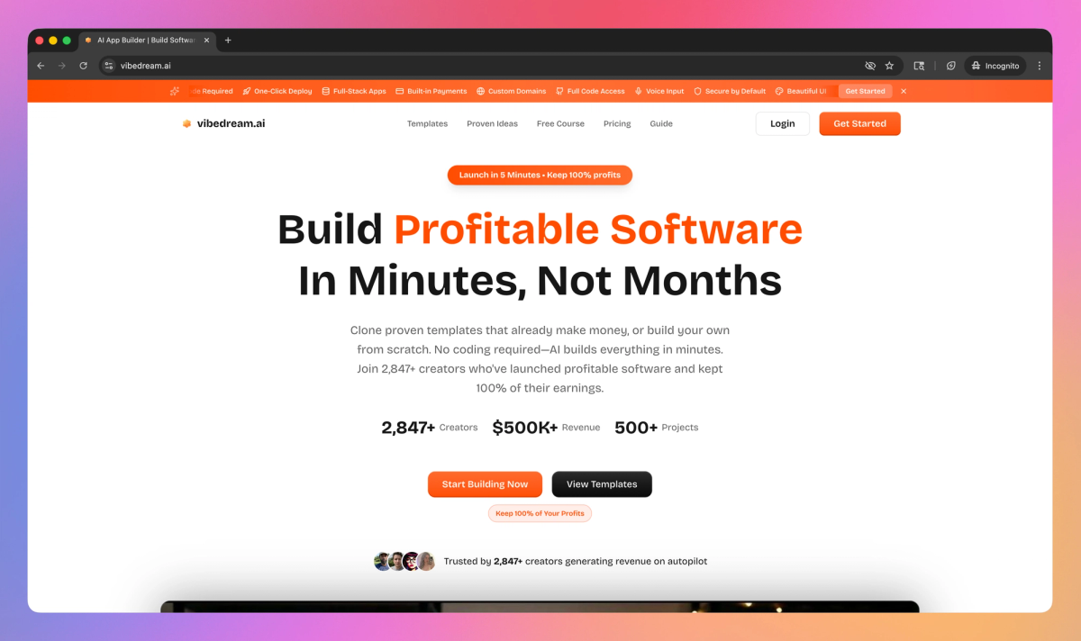 VibeDream.ai screenshot #1