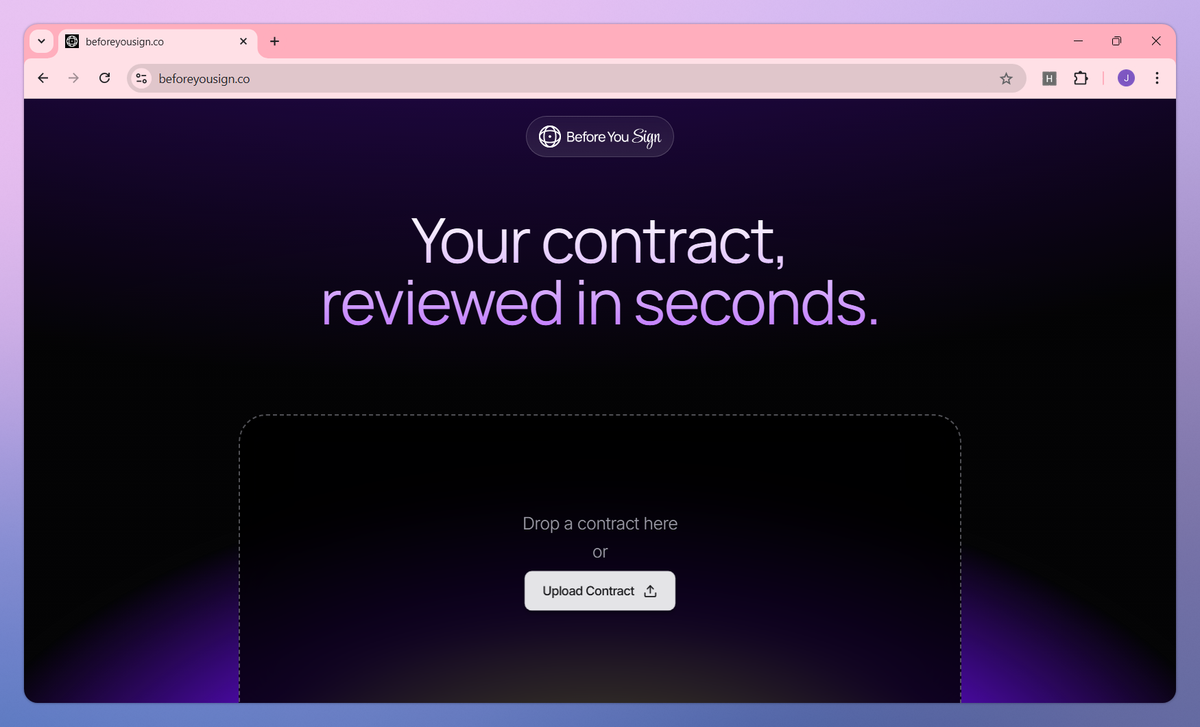BeforeYouSign screenshot