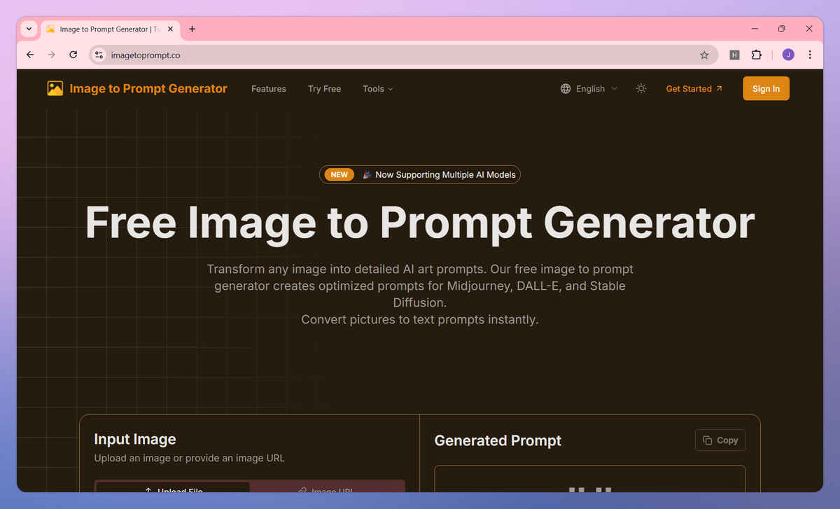 Image to Prompt Generator screenshot #1