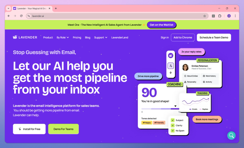 Lavender product screenshot