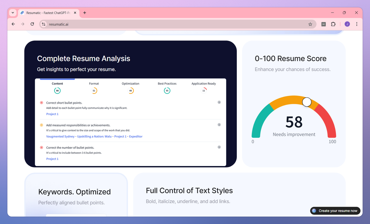 Resumatic screenshot #2