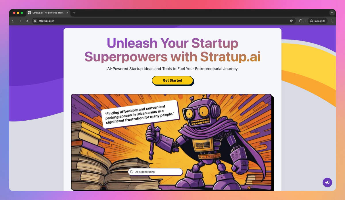 Stratup.ai screenshot #1