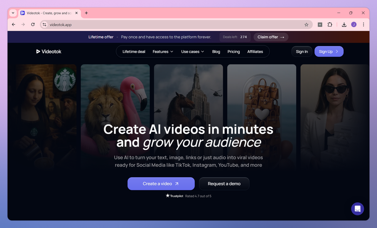 Videotok screenshot #1