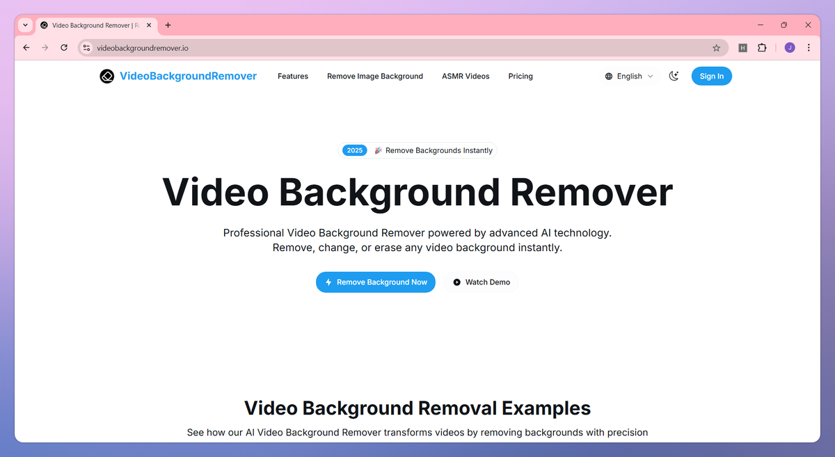 Video Background Remover screenshot #1