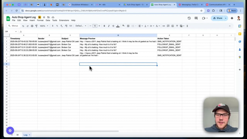 Google Sheet log
