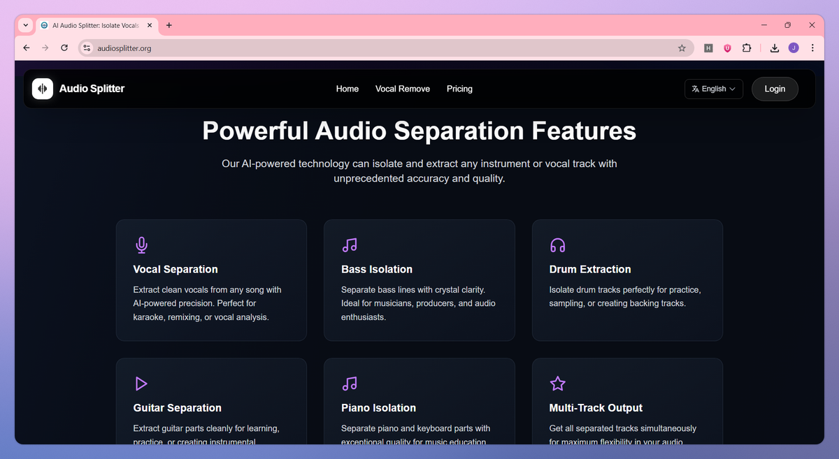AI Audio Splitter screenshot #2