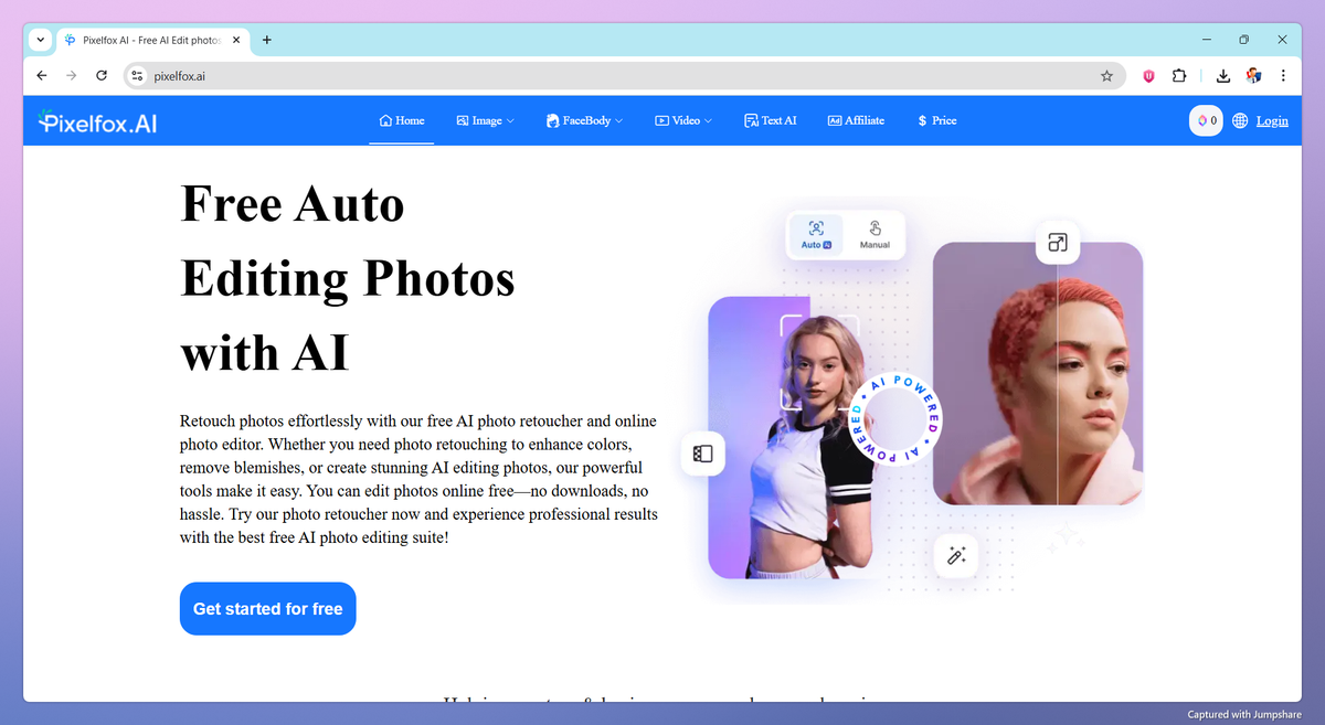 Pixelfox AI screenshot #1