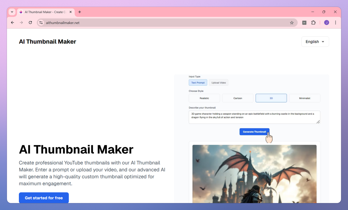 AI Thumbnail Maker screenshot #1
