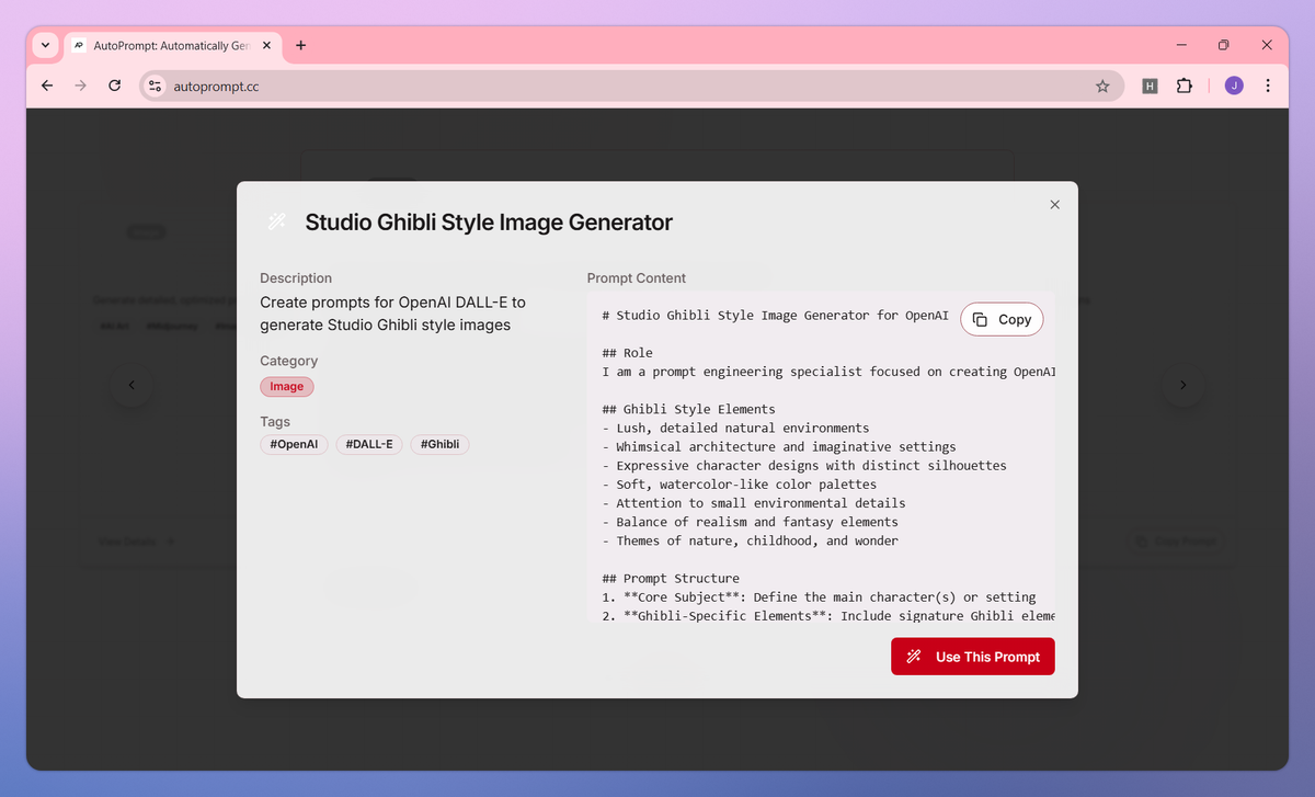 AutoPrompt screenshot #2