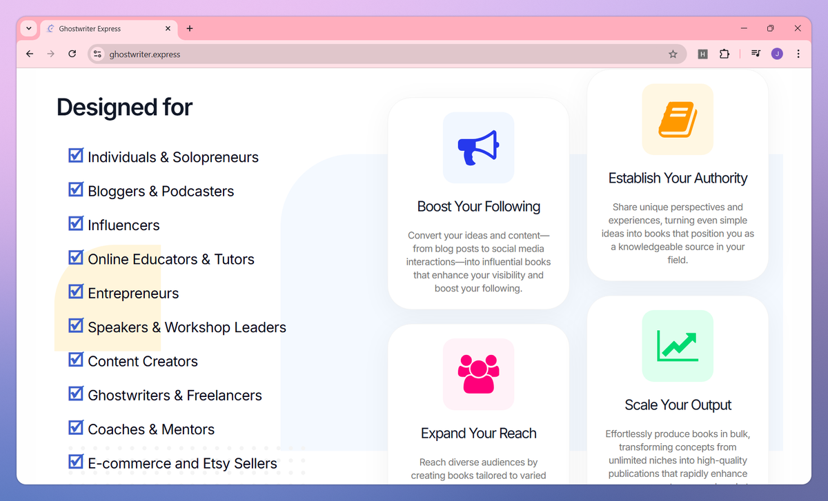 Ghostwriter Express screenshot #2