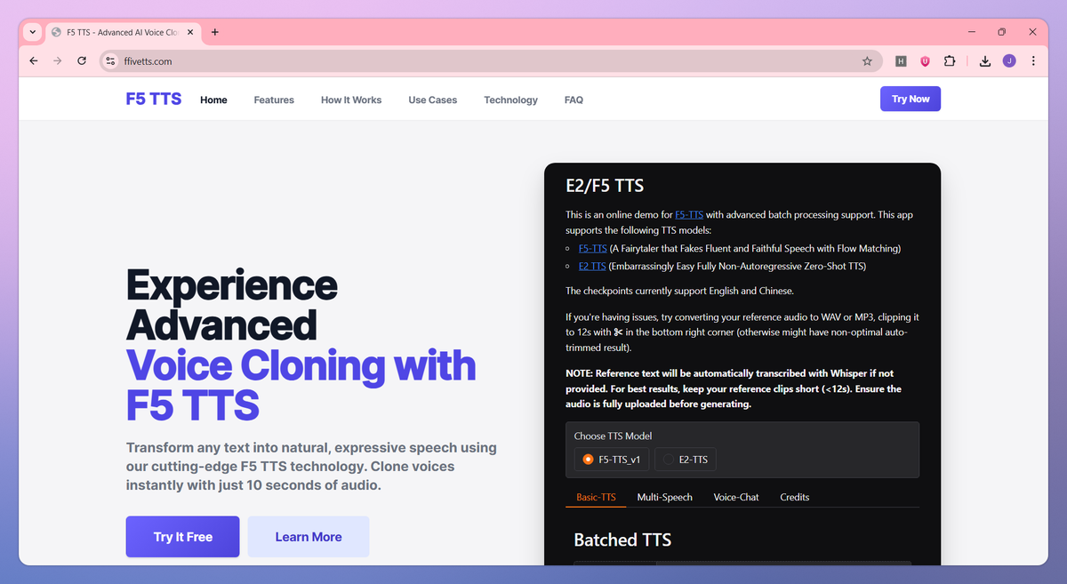 F5 TTS screenshot #2