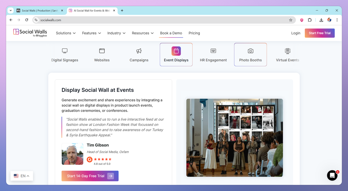 Social Walls screenshot #2